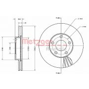 Слика 1 $на Кочионен диск METZGER COATED / HIGH CARBON 6110231