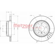 Слика 1 $на Кочионен диск METZGER COATED / HIGH CARBON 6110259