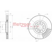 Слика 1 $на Кочионен диск METZGER COATED / HIGH CARBON 6110387