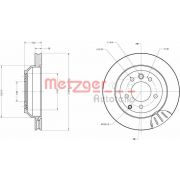 Слика 1 на кочионен диск METZGER COATED / HIGH CARBON 6110434