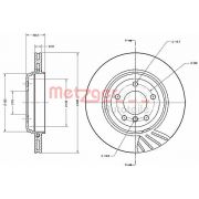 Слика 1 на кочионен диск METZGER COATED / HIGH CARBON 6110435