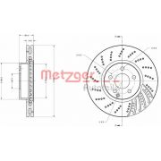 Слика 1 на кочионен диск METZGER COATED / HIGH CARBON 6110501