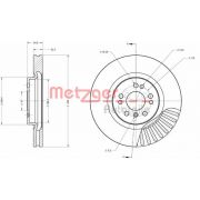 Слика 1 на кочионен диск METZGER COATED / HIGH CARBON 6110517