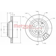 Слика 1 на кочионен диск METZGER COATED / HIGH CARBON 6110554