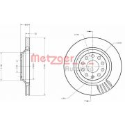 Слика 1 на кочионен диск METZGER COATED / HIGH CARBON 6110556