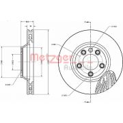 Слика 1 на кочионен диск METZGER COATED / HIGH CARBON 6110593