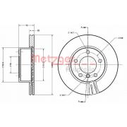 Слика 1 на кочионен диск METZGER COATED / HIGH CARBON 6110595