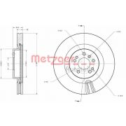 Слика 1 на кочионен диск METZGER COATED / HIGH CARBON 6110635