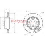 Слика 1 $на Кочионен диск METZGER COATED / HIGH CARBON 6110639