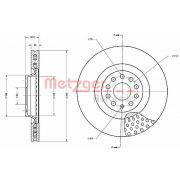 Слика 1 $на Кочионен диск METZGER COATED / HIGH CARBON 6110715