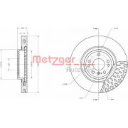 Слика 1 $на Кочионен диск METZGER COATED / HIGH CARBON 6110757