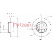 Слика 1 $на Кочионен диск METZGER Coated 6110014