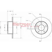 Слика 1 на кочионен диск METZGER Coated 6110017