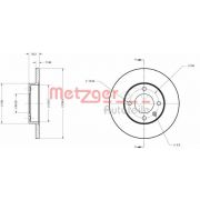 Слика 1 на кочионен диск METZGER Coated 6110019