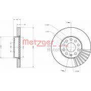 Слика 1 на кочионен диск METZGER Coated 6110021