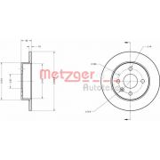 Слика 1 $на Кочионен диск METZGER Coated 6110022