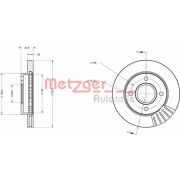 Слика 1 на кочионен диск METZGER Coated 6110025