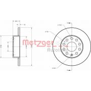 Слика 1 на кочионен диск METZGER Coated 6110030