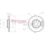 Слика 1 на кочионен диск METZGER Coated 6110031