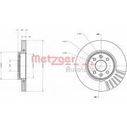 Слика 1 $на Кочионен диск METZGER Coated 6110033