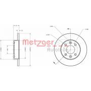 Слика 1 на кочионен диск METZGER Coated 6110034