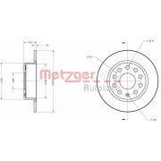 Слика 1 $на Кочионен диск METZGER Coated 6110036