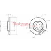 Слика 1 на кочионен диск METZGER Coated 6110038