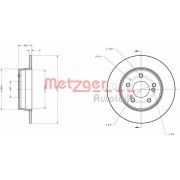 Слика 1 на кочионен диск METZGER Coated 6110039