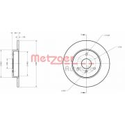 Слика 1 $на Кочионен диск METZGER Coated 6110040