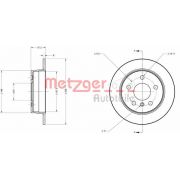 Слика 1 на кочионен диск METZGER Coated 6110041