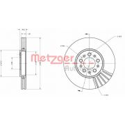 Слика 1 на кочионен диск METZGER Coated 6110049