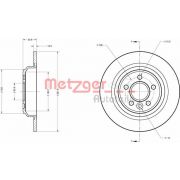 Слика 1 на кочионен диск METZGER Coated 6110053