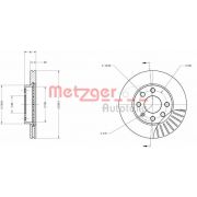 Слика 1 на кочионен диск METZGER Coated 6110054