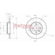 Слика 1 $на Кочионен диск METZGER Coated 6110056