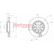 Слика 1 на кочионен диск METZGER Coated 6110062