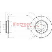 Слика 1 на кочионен диск METZGER Coated 6110063