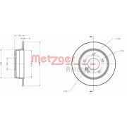 Слика 1 на кочионен диск METZGER Coated 6110064