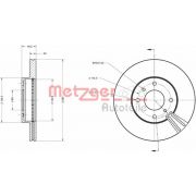 Слика 1 на кочионен диск METZGER Coated 6110066