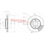 Слика 1 на кочионен диск METZGER Coated 6110071