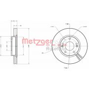 Слика 1 на кочионен диск METZGER Coated 6110076