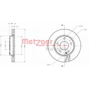 Слика 1 $на Кочионен диск METZGER Coated 6110089