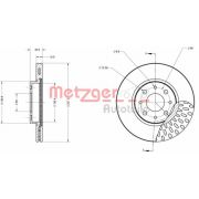 Слика 1 $на Кочионен диск METZGER Coated 6110091