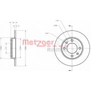 Слика 1 на кочионен диск METZGER Coated 6110094