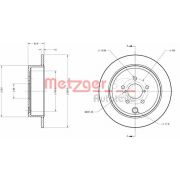 Слика 1 $на Кочионен диск METZGER Coated 6110099