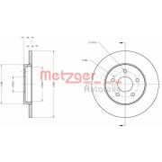 Слика 1 на кочионен диск METZGER Coated 6110101