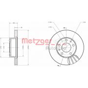 Слика 1 на кочионен диск METZGER Coated 6110104