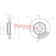 Слика 1 на кочионен диск METZGER Coated 6110109