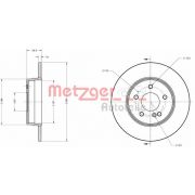 Слика 1 на кочионен диск METZGER Coated 6110115