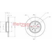 Слика 1 на кочионен диск METZGER Coated 6110124