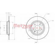 Слика 1 на кочионен диск METZGER Coated 6110125